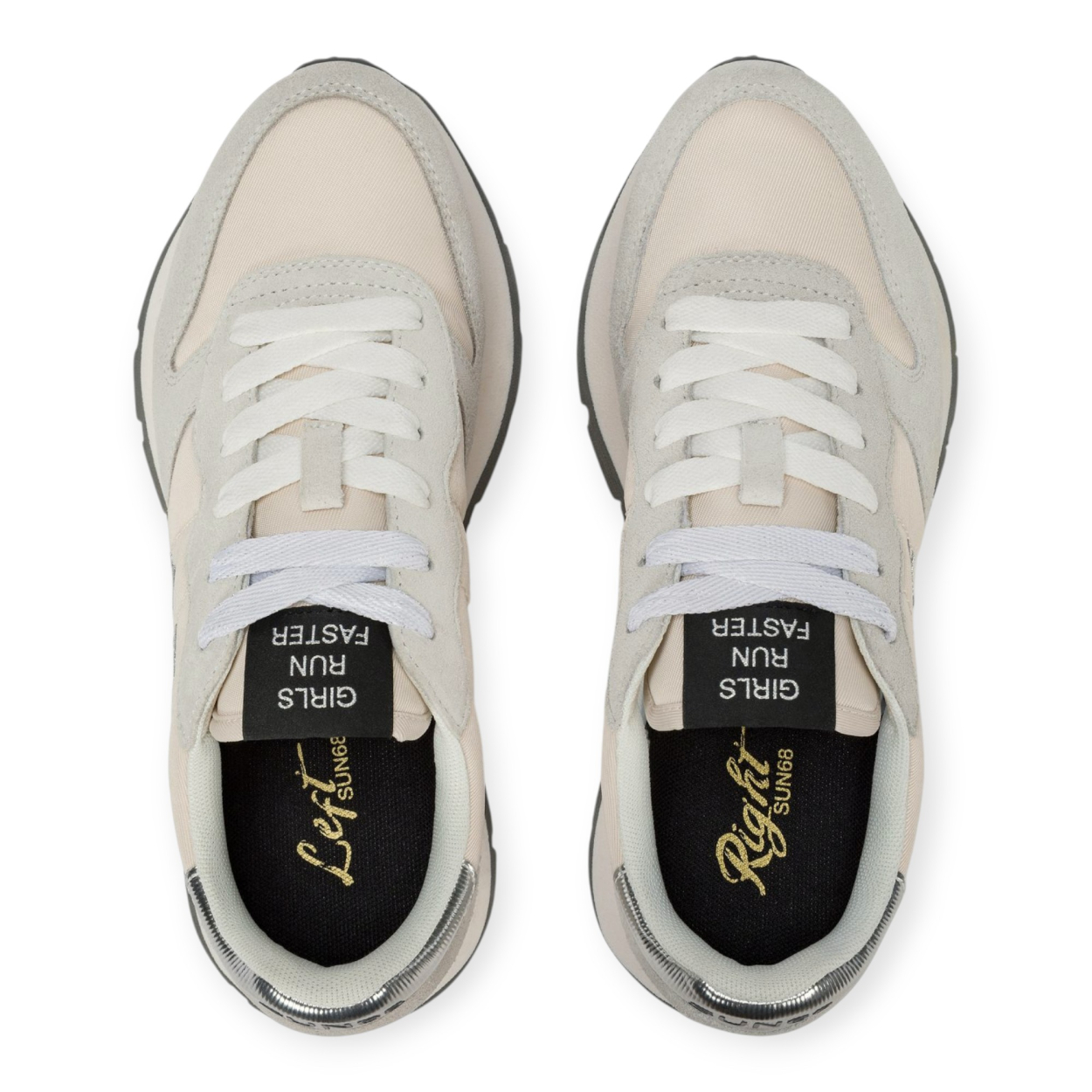 SUN 68 ALLY GOLD SILVER SNEAKERS DONNA SUN 68 ALLY GOLD SILVER SNEAKERS DONNA