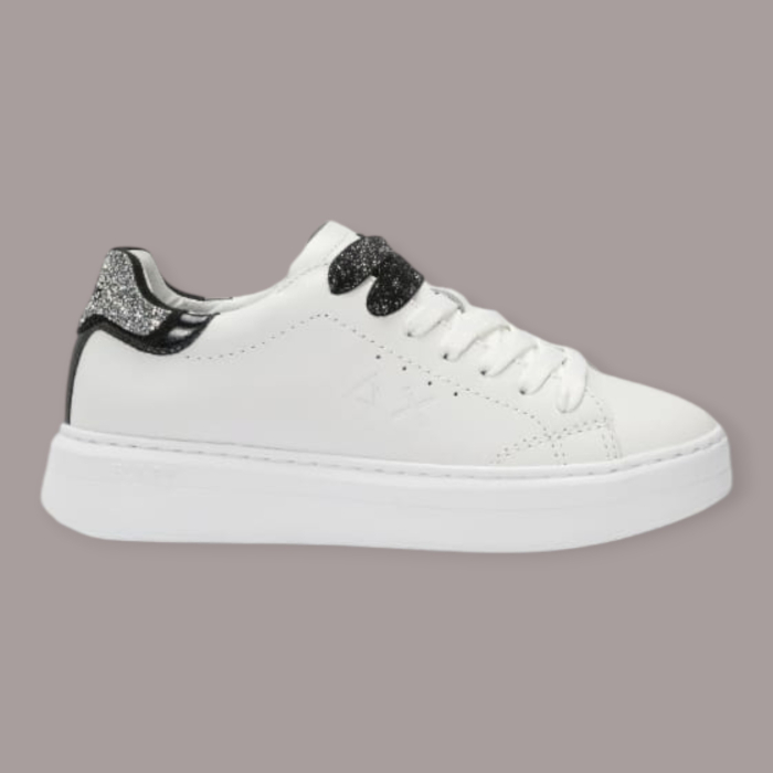 SUN 68 GRACE LEATHER SNEAKERS DONNA