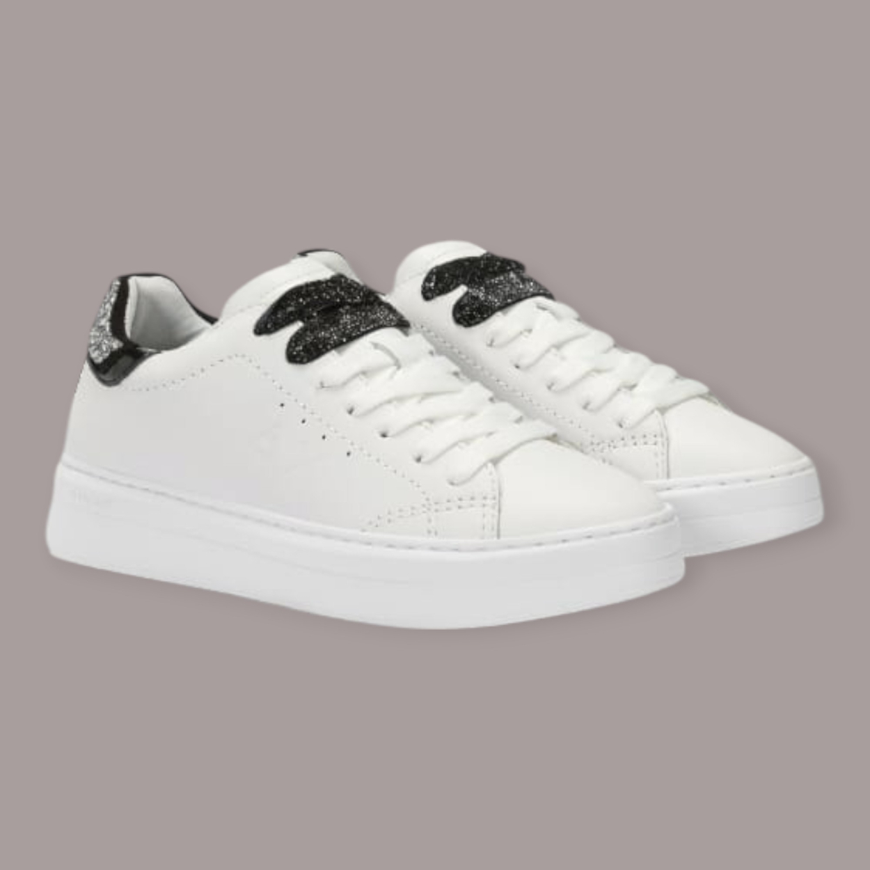 SUN 68 GRACE LEATHER SNEAKERS DONNA