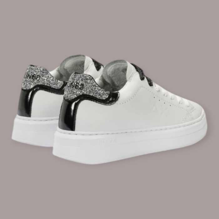 SUN 68 GRACE LEATHER SNEAKERS DONNA