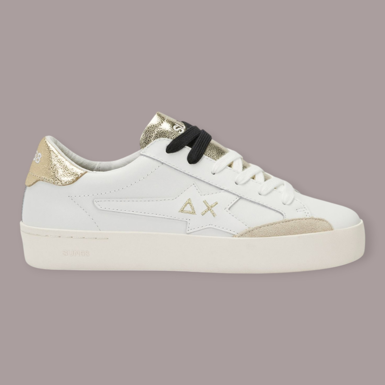 SUN 68 KATY LEATHER SNEAKERS DONNA
