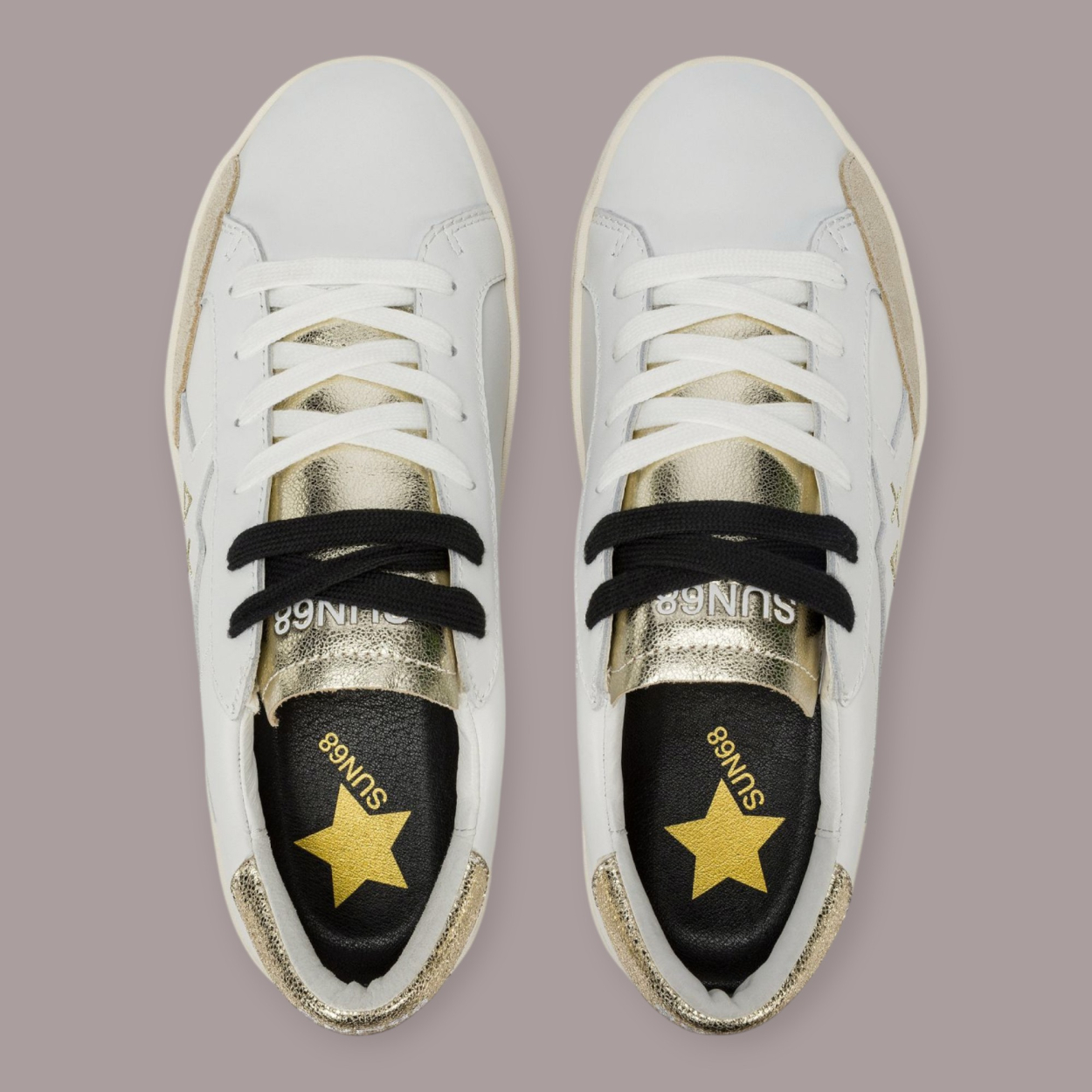 SUN 68 KATY LEATHER SNEAKERS DONNA SUN 68 KATY LEATHER SNEAKERS DONNA