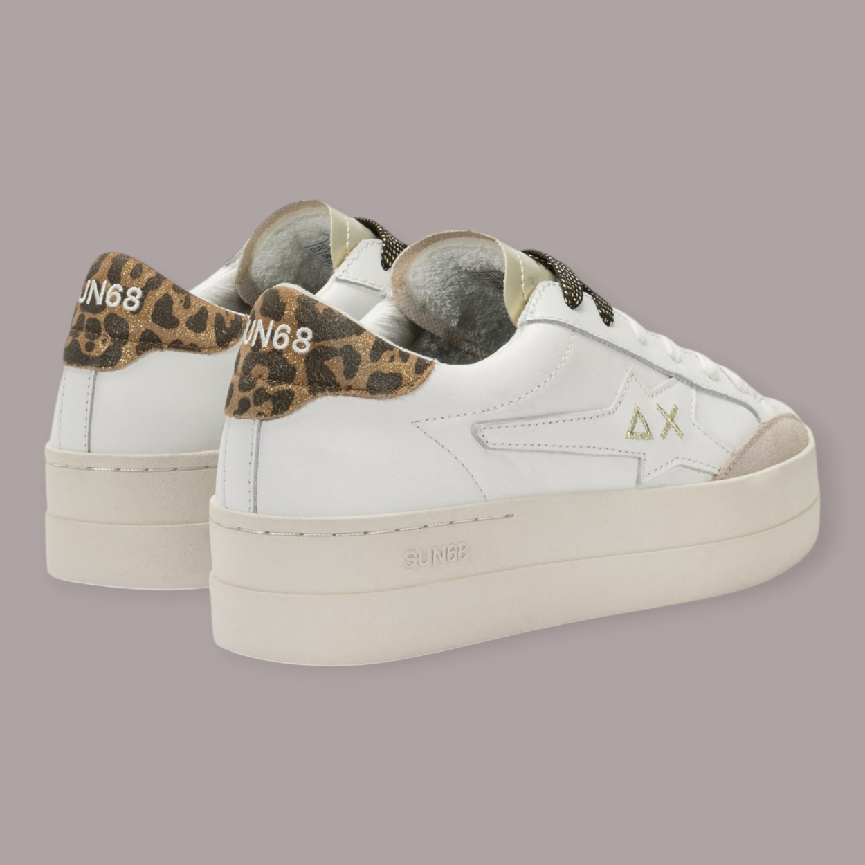 SUN 68 BIG KATY LEATHER SNEAKERS DONNA SUN 68 BIG KATY LEATHER SNEAKERS DONNA