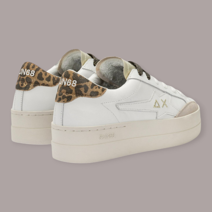 SUN 68 BIG KATY LEATHER SNEAKERS DONNA