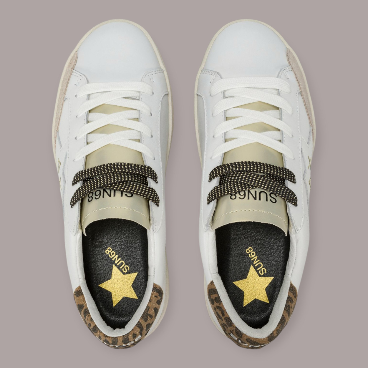 SUN 68 BIG KATY LEATHER SNEAKERS DONNA SUN 68 BIG KATY LEATHER SNEAKERS DONNA