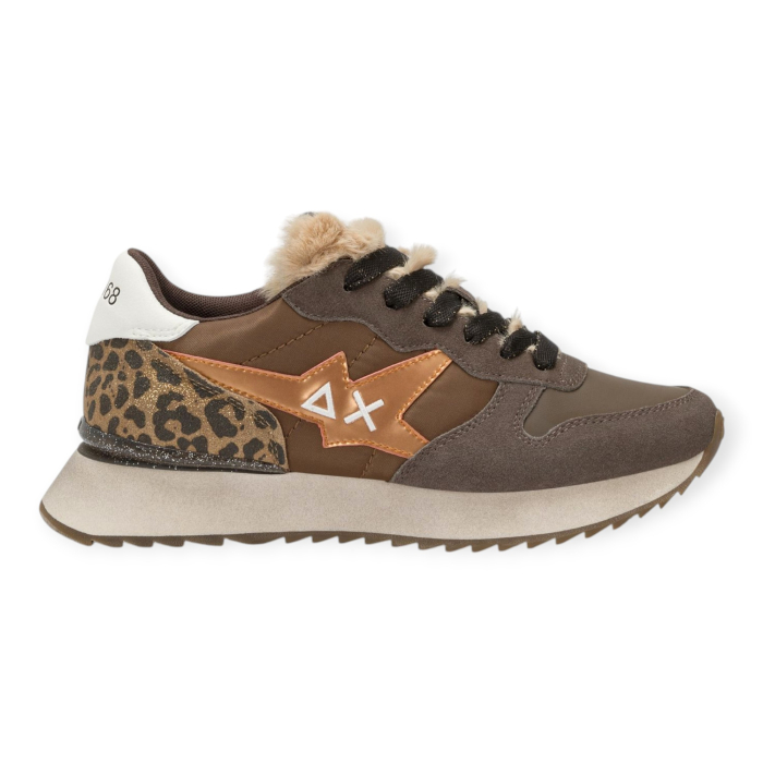 SUN 68 STARGIRL ANIMAL SNEAKERS DONNA