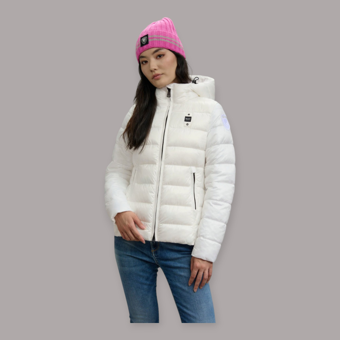 BLAUER PIUMINO A RIGHE CAROLL DONNA