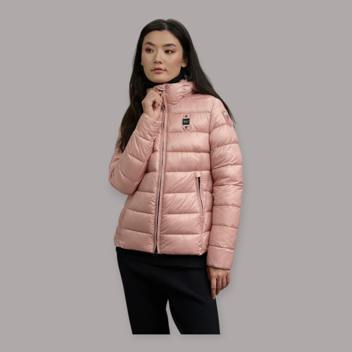 BLAUER PIUMINO A RIGHE CAROLL DONNA