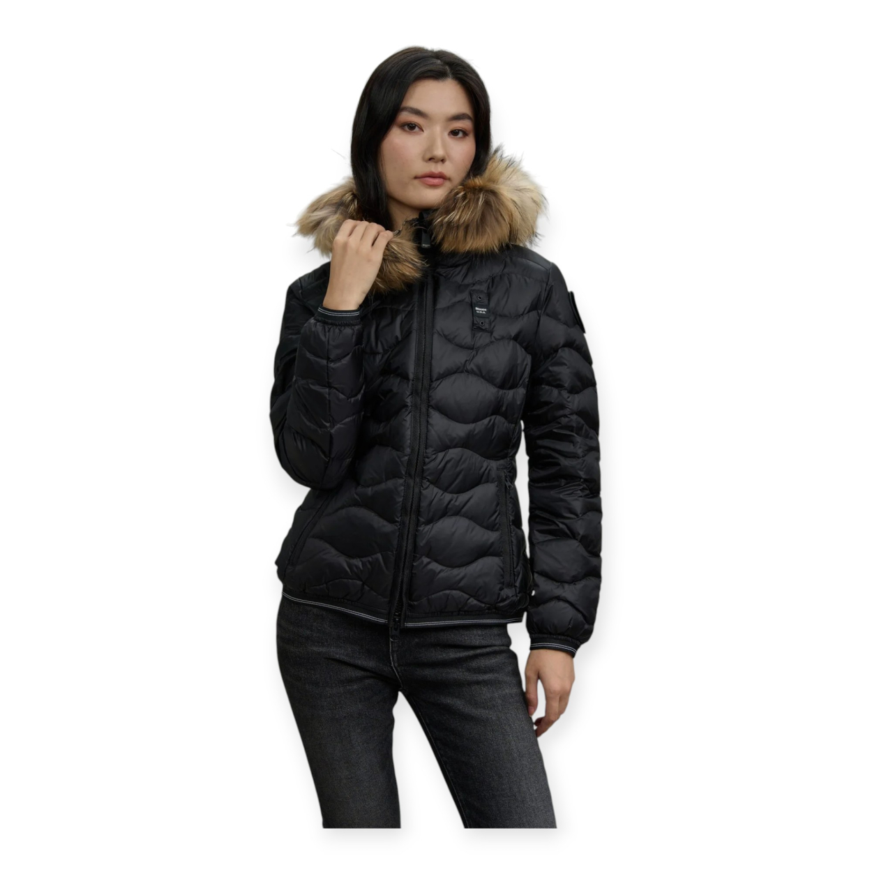 BLAUER PIUMINO ALDIE DONNA CON BORDO... BLAUER PIUMINO ALDIE DONNA CON BORDO...