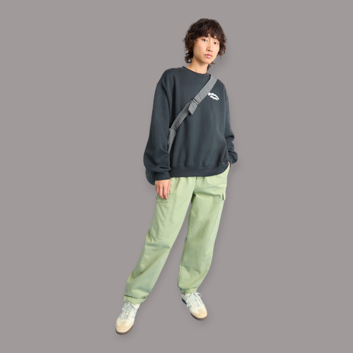 NEW BALANCE FELPA DONNA LINEAR HERITAGE FLEECE CREW