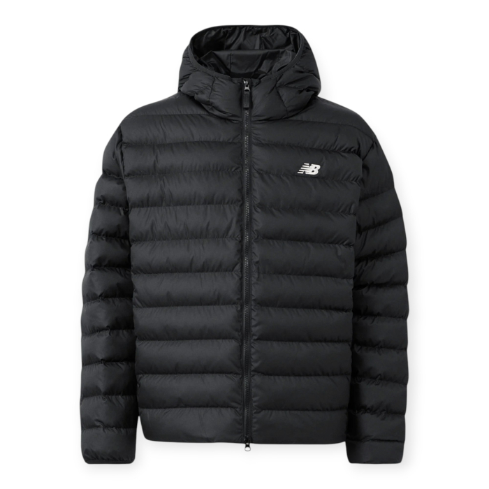 NEW BALANCE SPORT ESSENTIALS HOODED PUFFER JACKET GIUBBINO UOMO