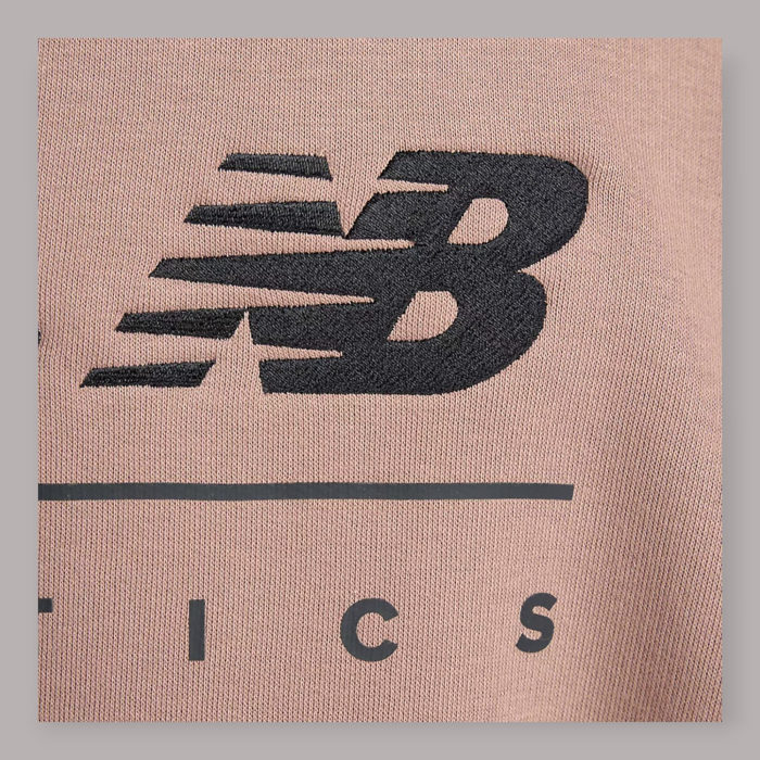 NEW BALANCE LINEAR GRAPHIC FLEECE CREW FELPA UNISEX