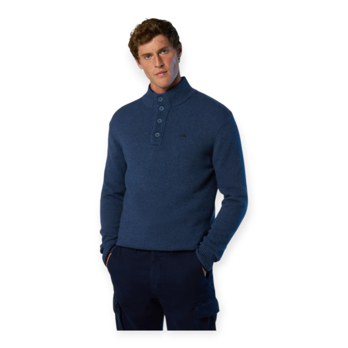 NORTH SAILS MAGLIONE UOMO IN MISTO CASHMERE CON BOTTONI