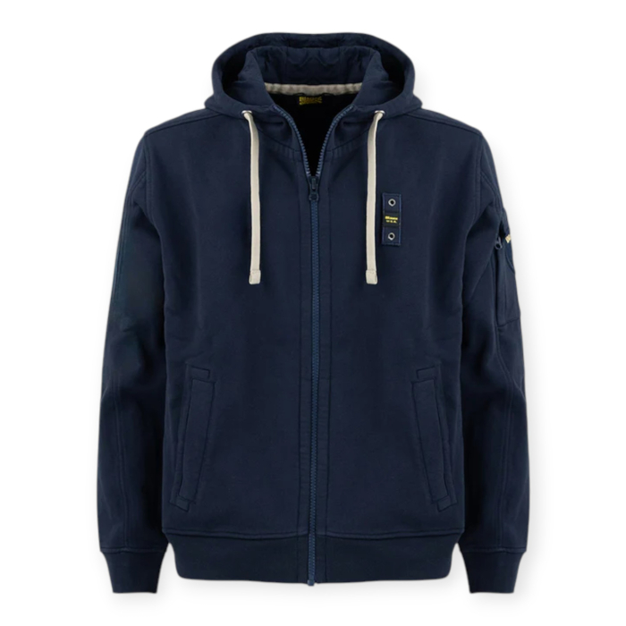BLAUER FELPA UOMO FULLZIP CON CAPPUCCIO CARDINTON