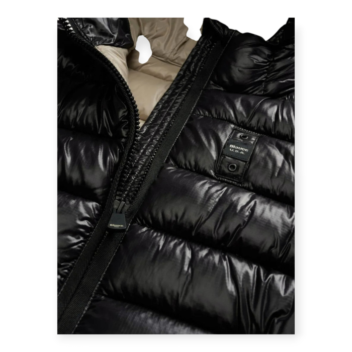 BLAUER PIUMINO A RIGHE CAROLL DONNA