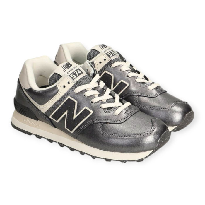 NEW BALANCE 574 PELLE LAMINATA SNEAKERS DONNA