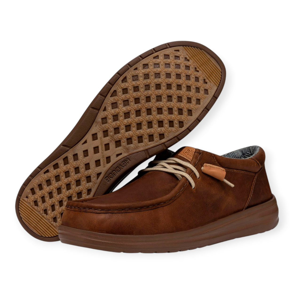 HEY DUDE WALLY GRIP CRAFT LEATHER...