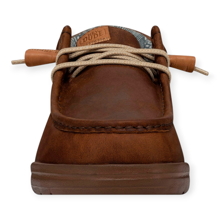 HEY DUDE WALLY GRIP CRAFT LEATHER SLIP-ON UOMO