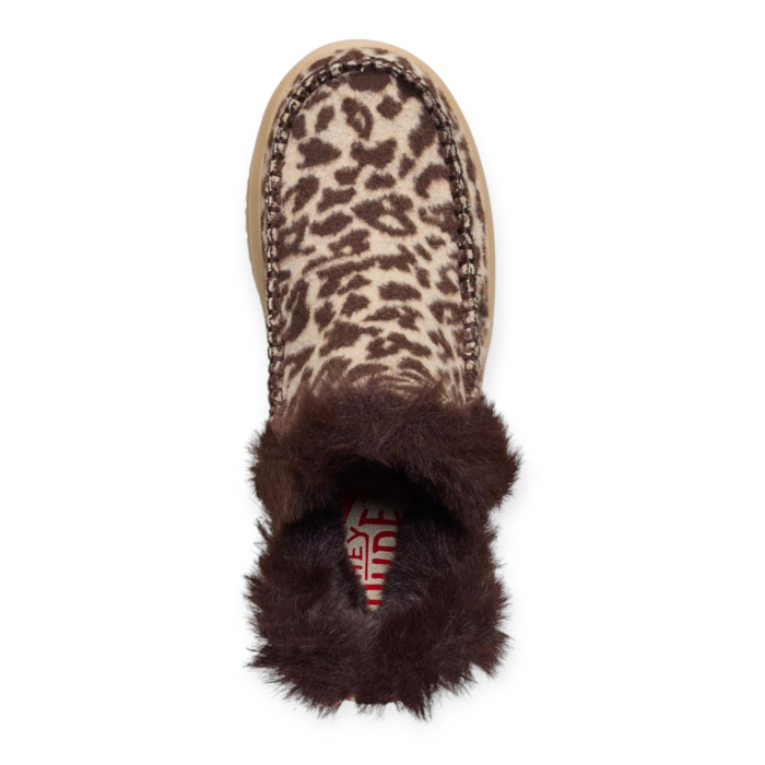 HEY DUDE CAMDEN LEOPARD COZY STIVALETTO DONNA