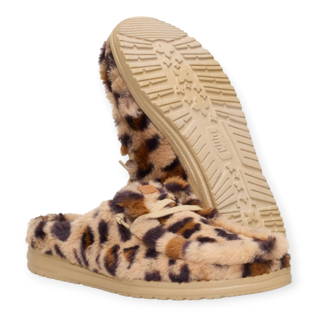 HEY DUDE WENDY SLIPPER LEO FUR DONNA