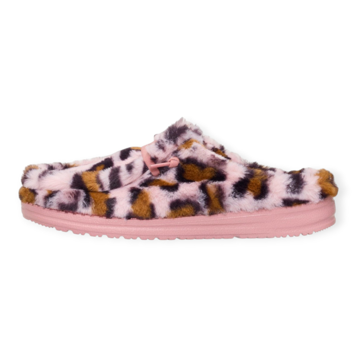 HEY DUDE WENDY SLIPPER LEO FUR DONNA