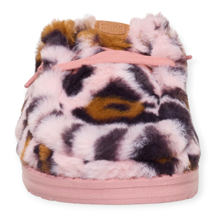 HEY DUDE WENDY SLIPPER LEO FUR DONNA
