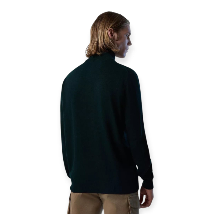 NORTH SAILS MAGLIONE MISTO CASHMERE E LANA CON MEZZA ZIP