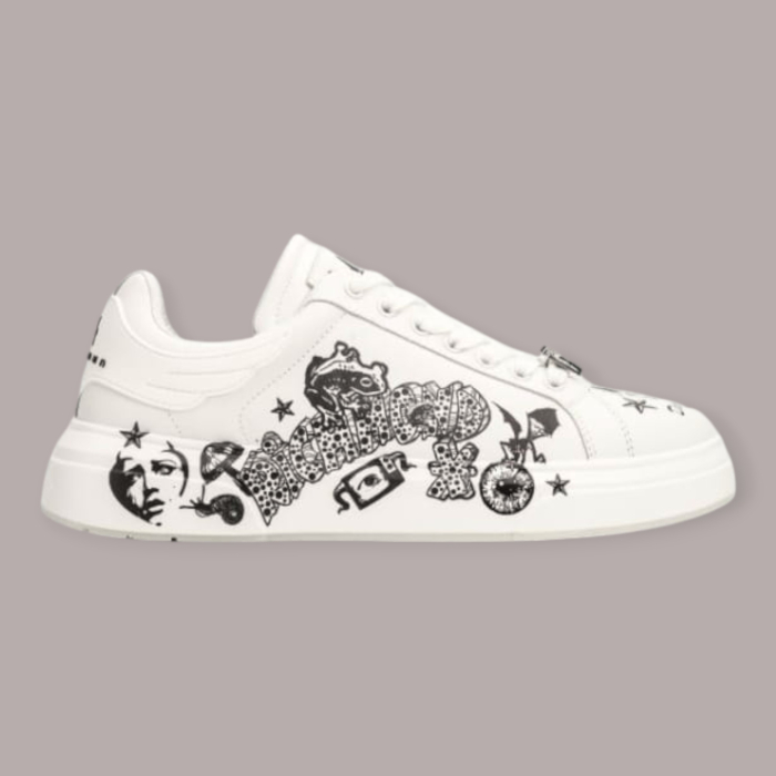 JOHN RICHMOND SNEAKERS UOMO CON GRAFFITI DIRTY DOG