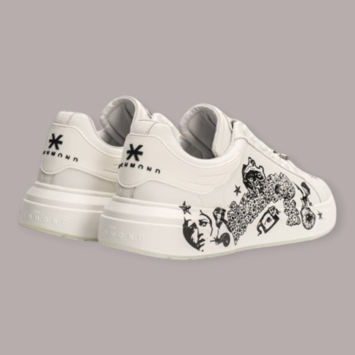 JOHN RICHMOND SNEAKERS UOMO CON GRAFFITI DIRTY DOG