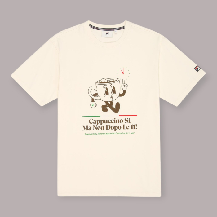 FILA T-SHIRT NAVIGLI CAFFE' RELAXED GRAPHIC