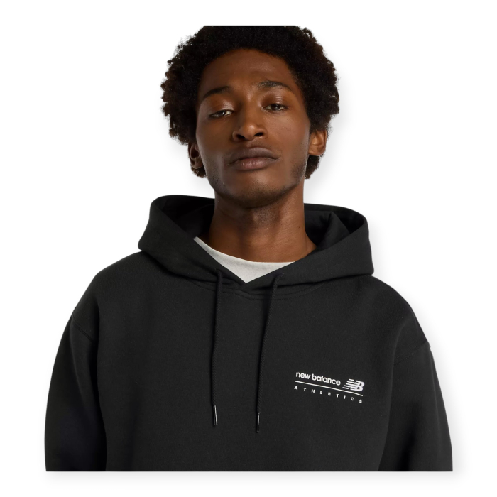 NEW BALANCE FELPA UNISEX LINEAR GRAPHIC FLECCE HOODIE