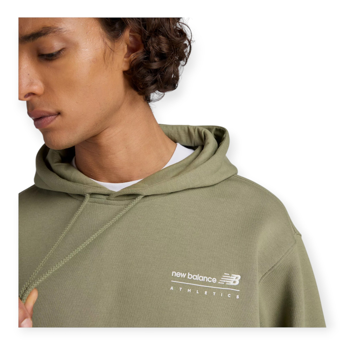 NEW BALANCE FELPA UNISEX LINEAR GRAPHIC FLECCE HOODIE