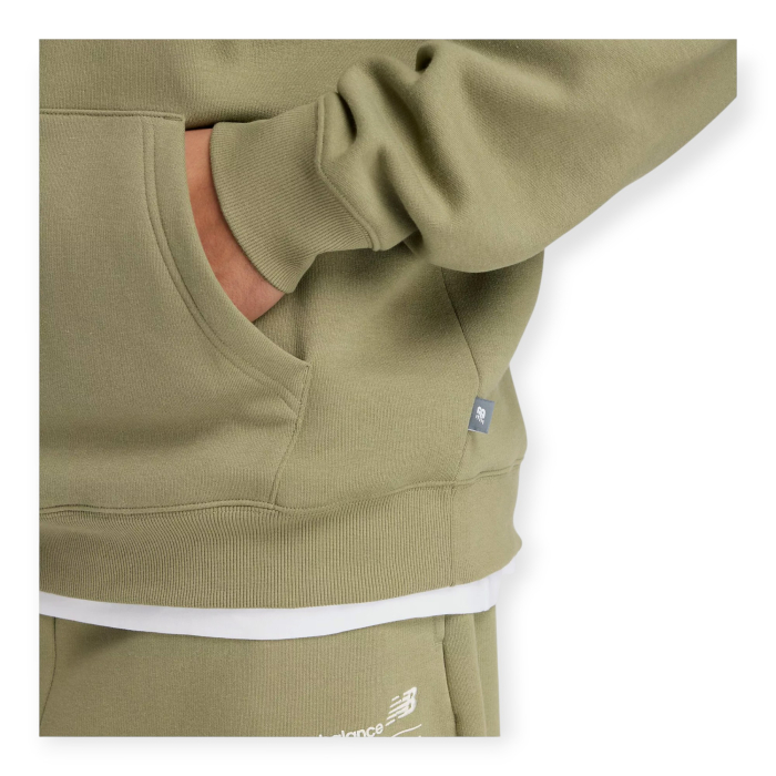 NEW BALANCE FELPA UNISEX LINEAR GRAPHIC FLECCE HOODIE