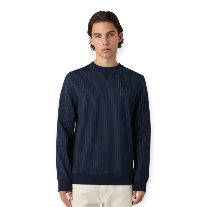 FILA FELPA GIROCOLLO BRERA REGULAR PINSTRIPED