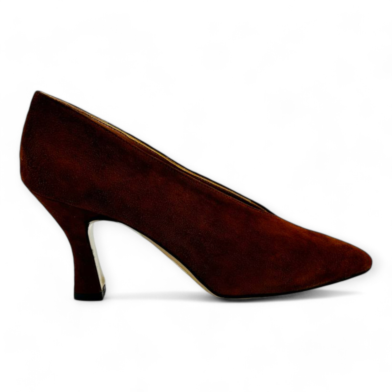 DECOLLETE' ACCOLLATA IN CAMOSCIO...