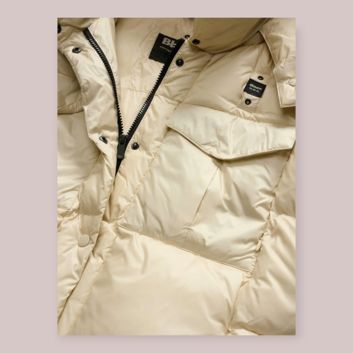 BLAUER PIUMINO LUCIDO CORTO DONNA LAVAL