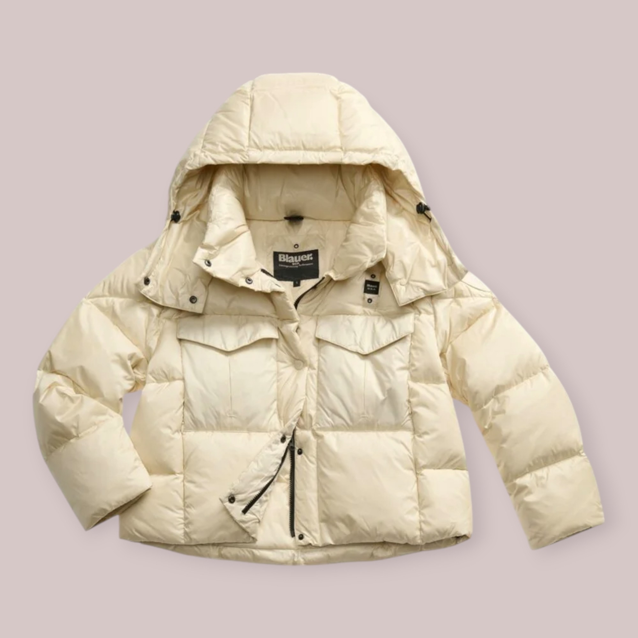 BLAUER PIUMINO LUCIDO CORTO DONNA LAVAL