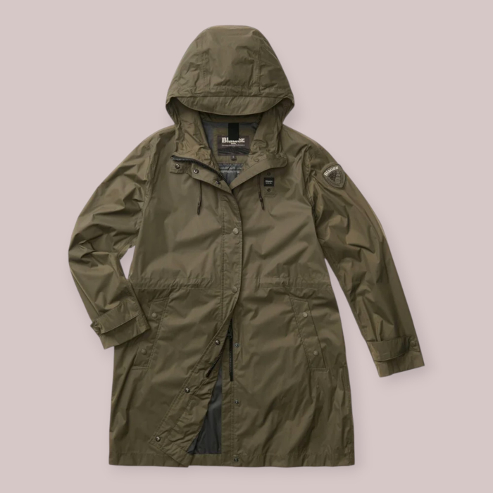 BLAUER IMPERMEABILE CON CAPPUCCIO DONNA TRUSH P/E 26