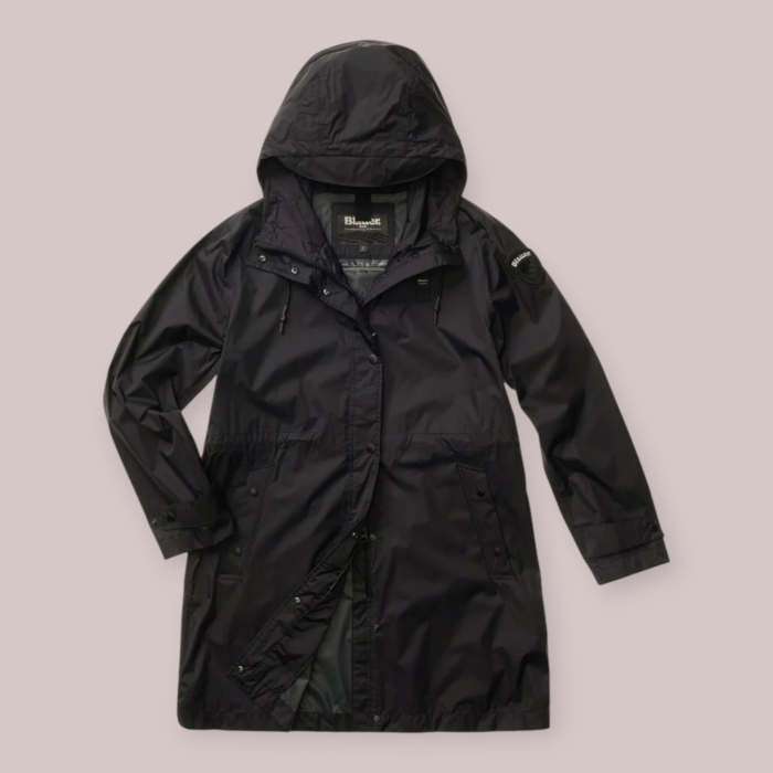 BLAUER IMPERMEABILE CON CAPPUCCIO DONNA TRUSH P/E 26