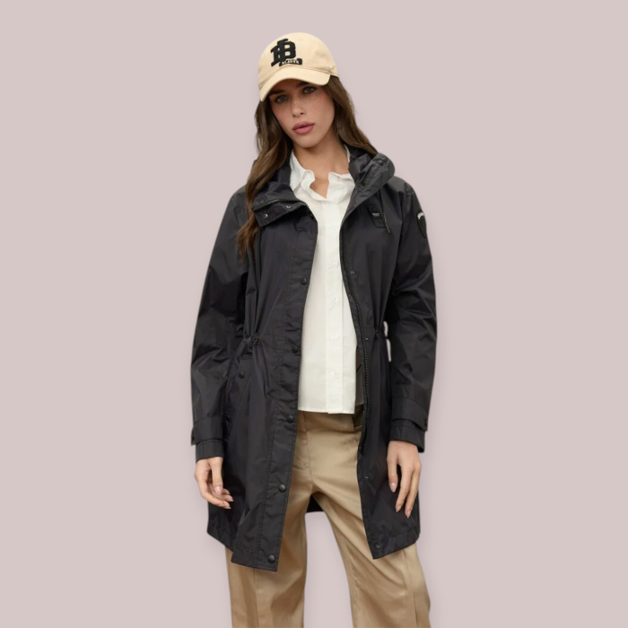 BLAUER IMPERMEABILE CON CAPPUCCIO DONNA TRUSH P/E 26