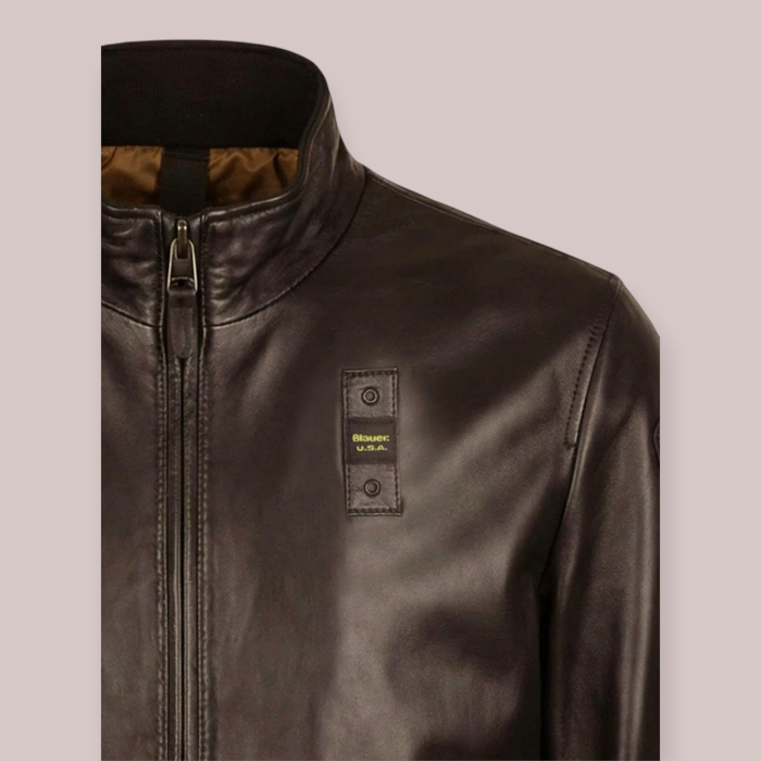 BLAUER BOMBER UOMO IN PELLE CONISTON