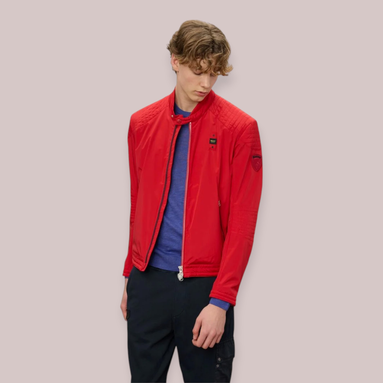 BLAUER BIKER UOMO CON ZIP THAYER P/E 26