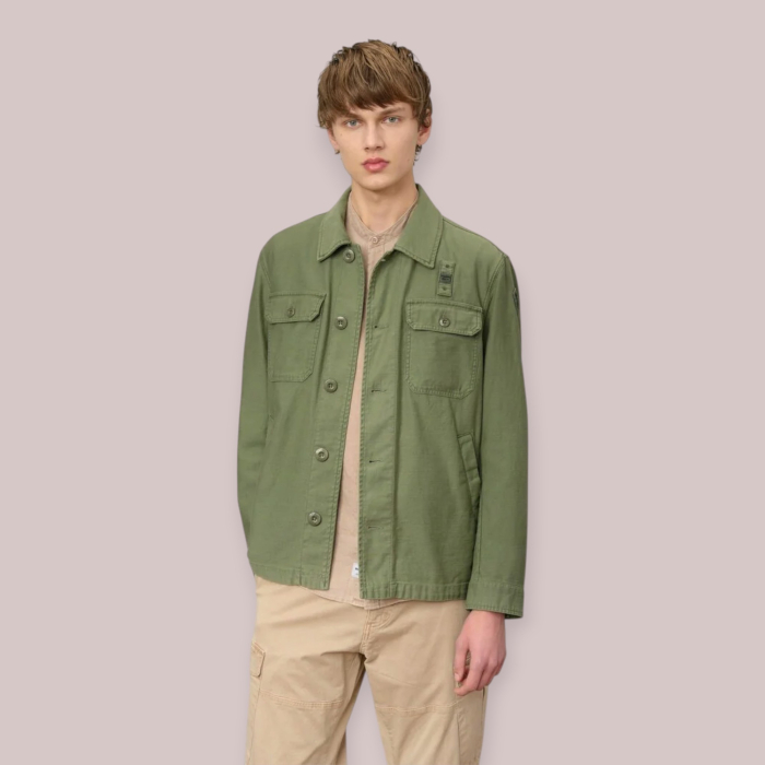 BLAUER GIACCA CAMICIA UOMO GOODALE DYED P/E 26