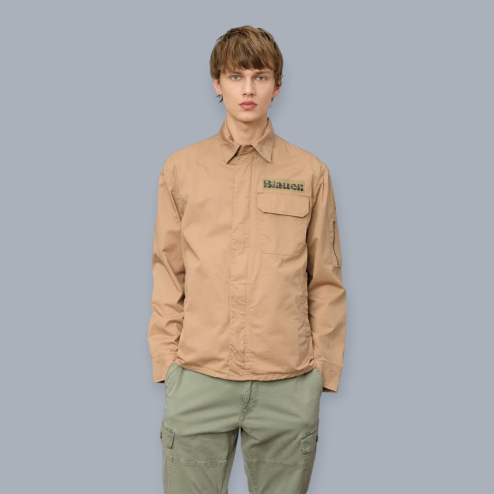 BLAUER GIACCA CAMICIA UOMO MULTITASCHE LAMBERT P/E 26