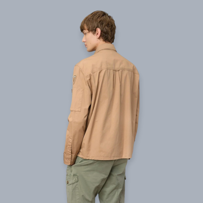 BLAUER GIACCA CAMICIA UOMO MULTITASCHE LAMBERT P/E 26