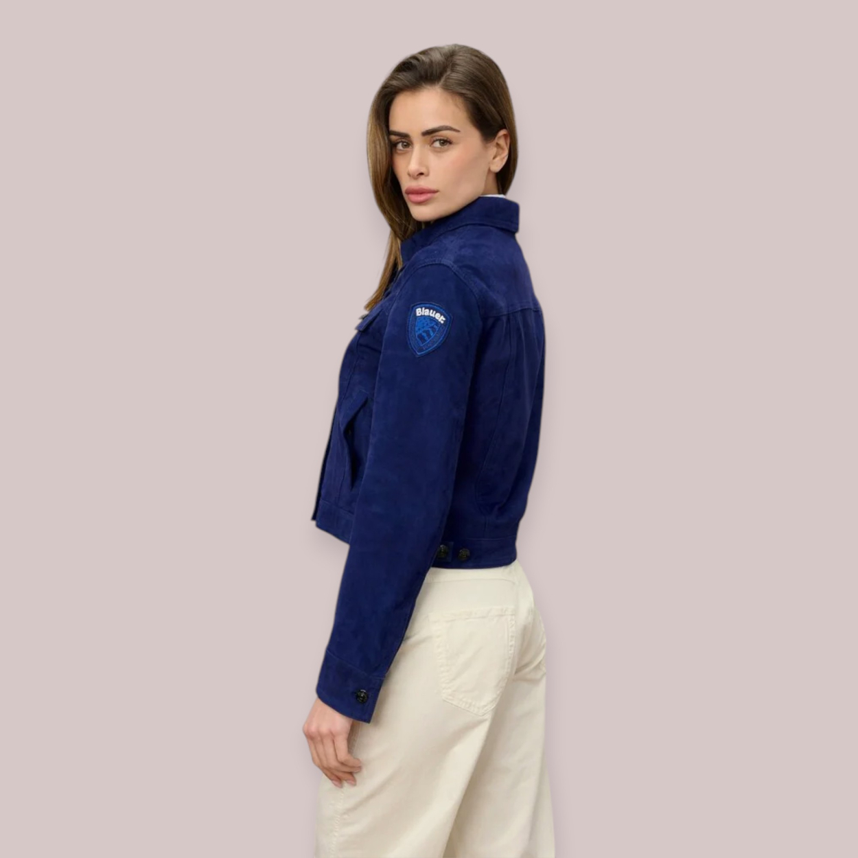 BLAUER GIACCA DONNA SCAMOSCIATA...