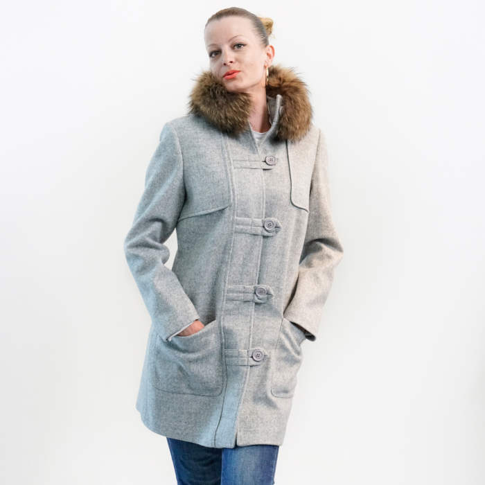 Cappotto Roberta Biagi Donna in tessuto grigio