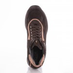 Sneakers Cesare Paciotti 4us marrone con dettagli beige