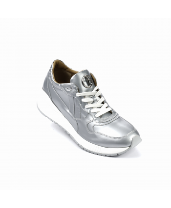 Sneakers Cesare Paciotti 4US in pelle colore silver